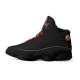 Mens White Black Outsole PU Leather Basketball Shoes