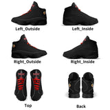 Mens White Black Outsole PU Leather Basketball Shoes