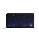 Night Sky PU Leather Zipper Wallet