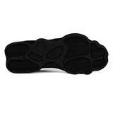 Mens White Black Outsole PU Leather Basketball Shoes