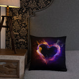 Fire Heart Basic Pillow