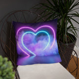 Smokey Hearts Basic Pillow