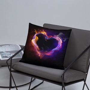 Fire Heart Basic Pillow