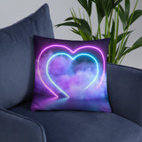 Smokey Hearts Basic Pillow