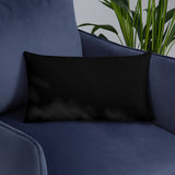 Blue Galaxy Over the Horizon Pillow