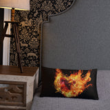 Flaming Heart Basic Pillow