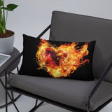 Flaming Heart Basic Pillow