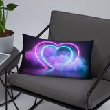 Smokey Hearts Basic Pillow