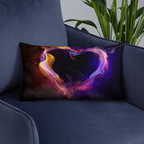 Fire Heart Basic Pillow