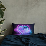 Smokey Hearts Basic Pillow