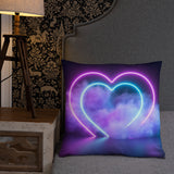 Smokey Hearts Basic Pillow