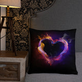 Fire Heart Basic Pillow