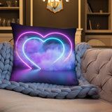 Smokey Hearts Basic Pillow