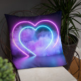 Smokey Hearts Basic Pillow