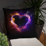 Fire Heart Basic Pillow