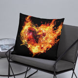 Flaming Heart Basic Pillow