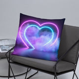 Smokey Hearts Basic Pillow