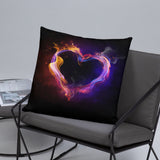 Fire Heart Basic Pillow