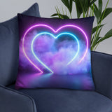 Smokey Hearts Basic Pillow