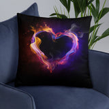 Fire Heart Basic Pillow