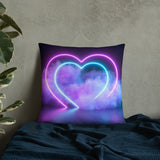 Smokey Hearts Basic Pillow