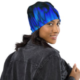 Blue Flames Beanie