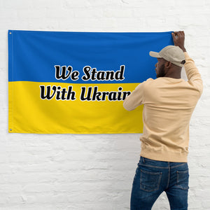 We Stand With Ukraine Flag