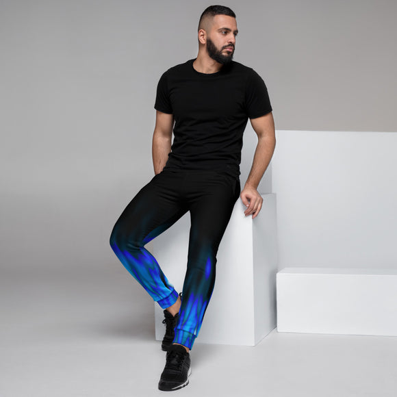 Blue Flames Men's Joggers