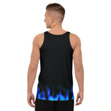 Small Blue Flames Tank Top