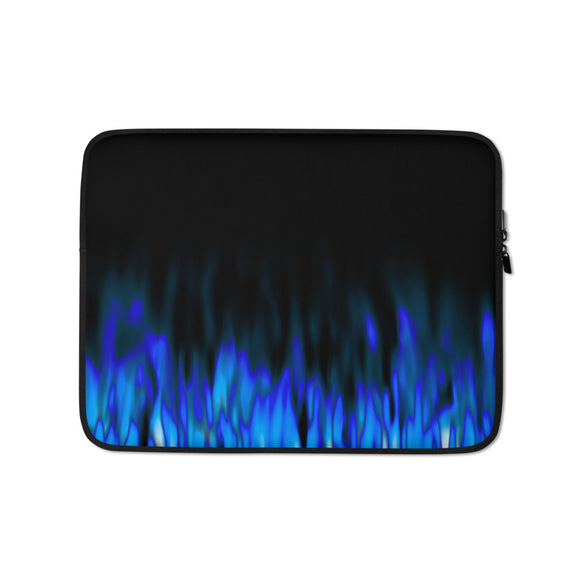 Blue Flames Laptop Sleeve