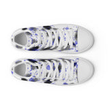 Paint Splatter Men’s high top canvas shoes