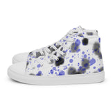 Paint Splatter Men’s high top canvas shoes