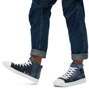 Men’s Skull high top canvas shoes