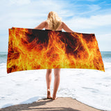 Engulfed in Flames Towel