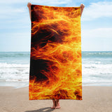 Engulfed in Flames Towel