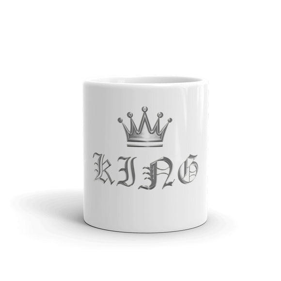 King (Silver) glossy mug