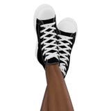 Black Women’s high top canvas shoes