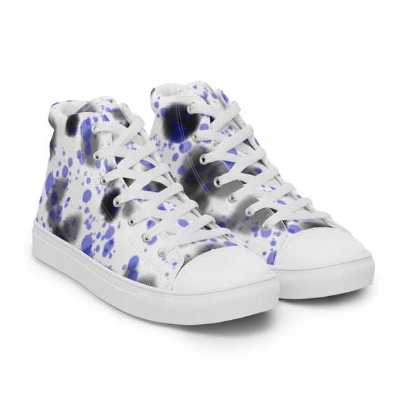 Paint Splatter Women’s high top canvas shoes